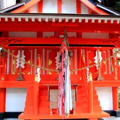 天満宮社の左側には八王子神社、国主神社、右側には西宮八王神社、八幡宮が祀られている。(投稿日:2025年12月10日) 写真